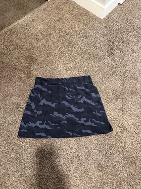 RBX Navy and Gray Camouflage A-Line Skirt